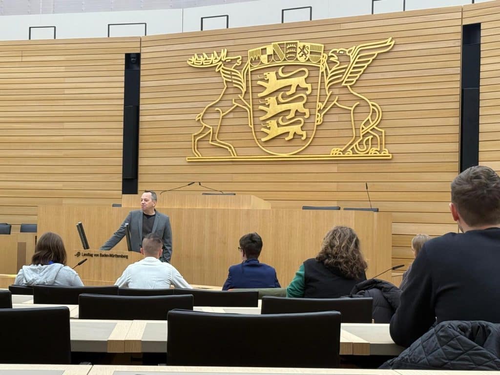 Besuchergruppe der Körperbehindertenschule des Rohräckerzentrums in Esslingen-Zollberg