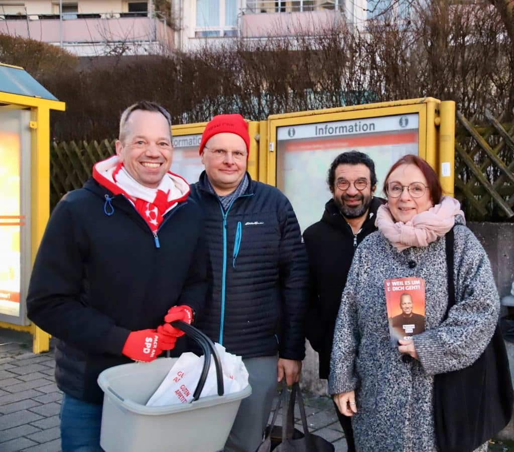 Brezelverteilung in Denkendorf