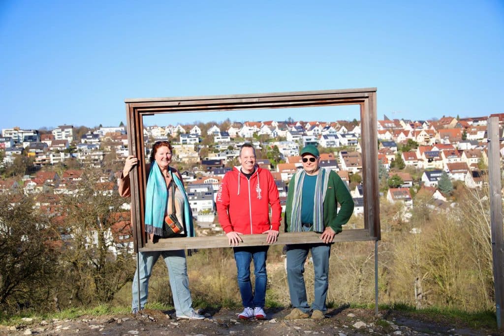 Nicolas Fink auf dem Kugelpfad in Denkendorf