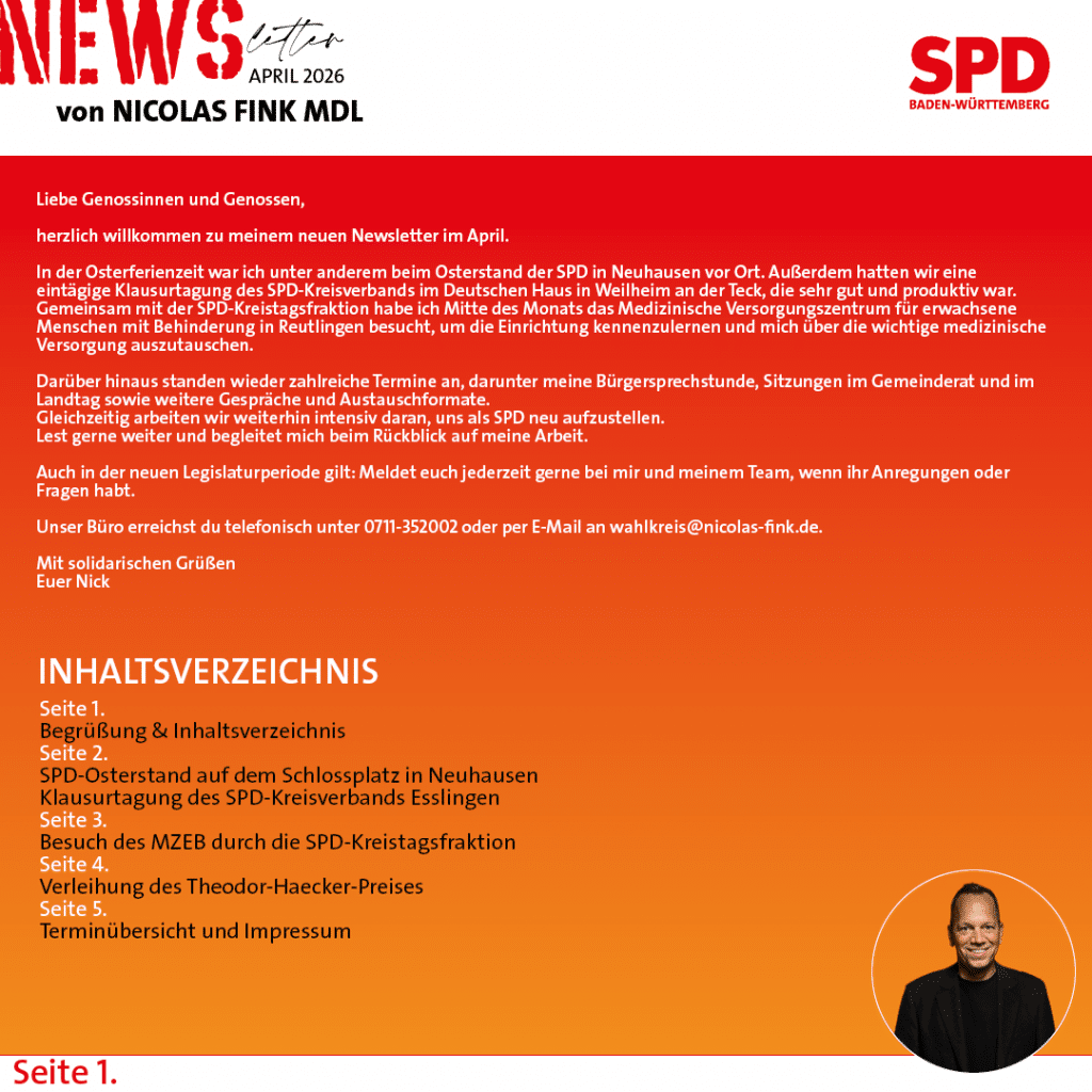 NEWSLETTER April 2026