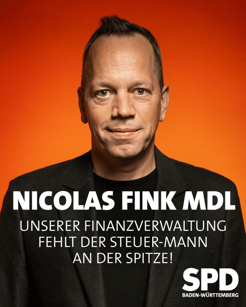 Nicolas Fink: „Unserer Finanzverwaltung fehlt der Steuer-Mann an der Spitze“